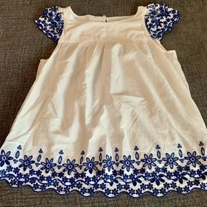 Madewell embroidered pattern blouse